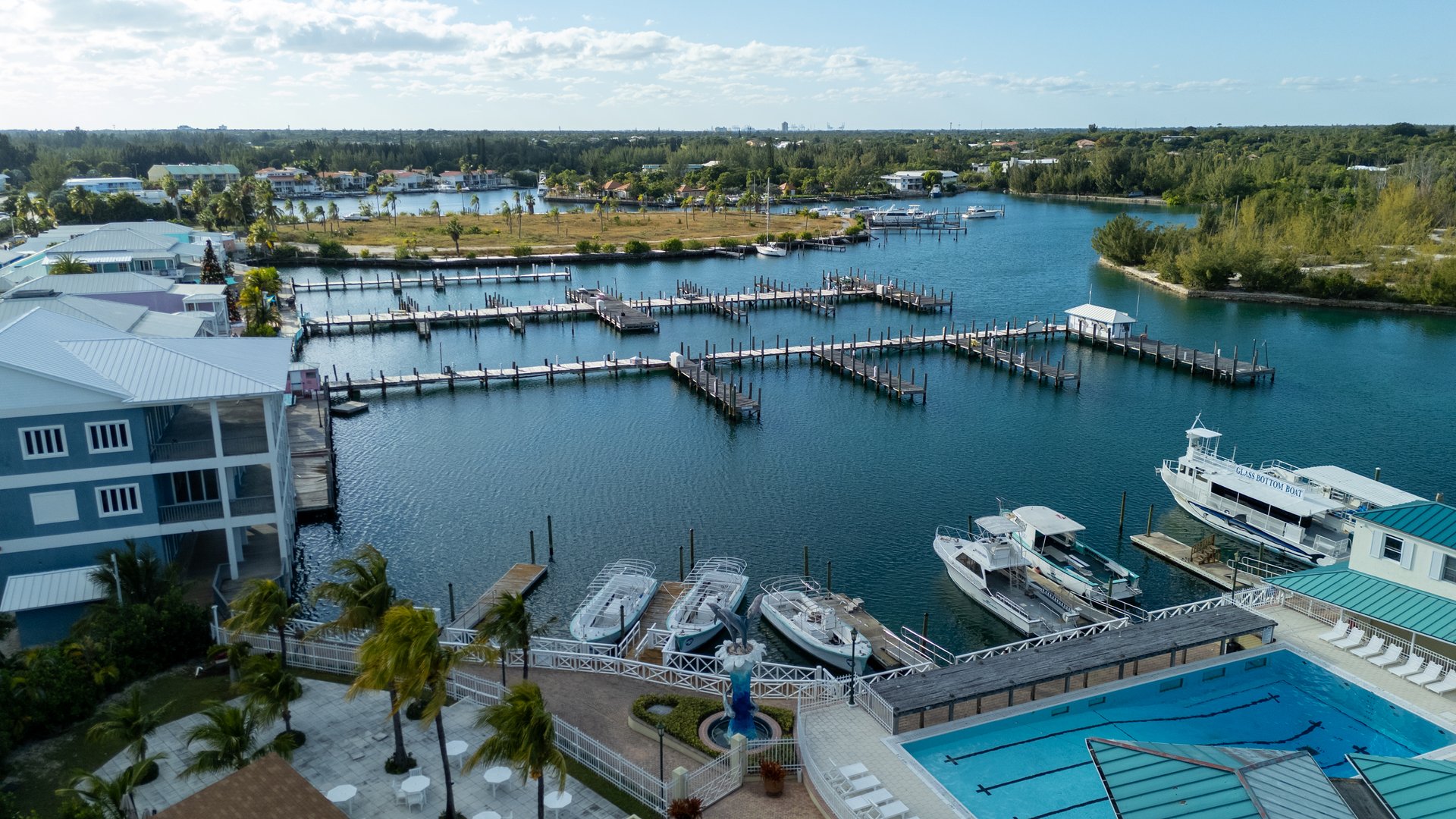Aerial marina